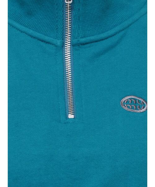 MURUA(ムルーア)の「クロップトハーフジップスウェット(Tシャツ/カットソー・レディース・ホワイト/ブラック/ブルー/ダークグレー・FREE)」の15枚目の写真