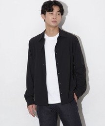 合繊スリムレギュラーカラーシャツ/長袖