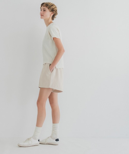 coca(coca)(コカ)の「センターシームスウェットショートパンツ(スウェットパンツ・レディース・グレー/アイボリー/ライトピンク/ライトベージュ/ブラック・L/M/XL/S)」の7枚目の写真