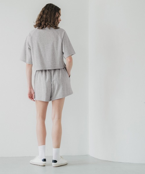 coca(coca)(コカ)の「センターシームスウェットショートパンツ(スウェットパンツ・レディース・グレー/アイボリー/ライトピンク/ライトベージュ/ブラック・L/M/XL/S)」の17枚目の写真