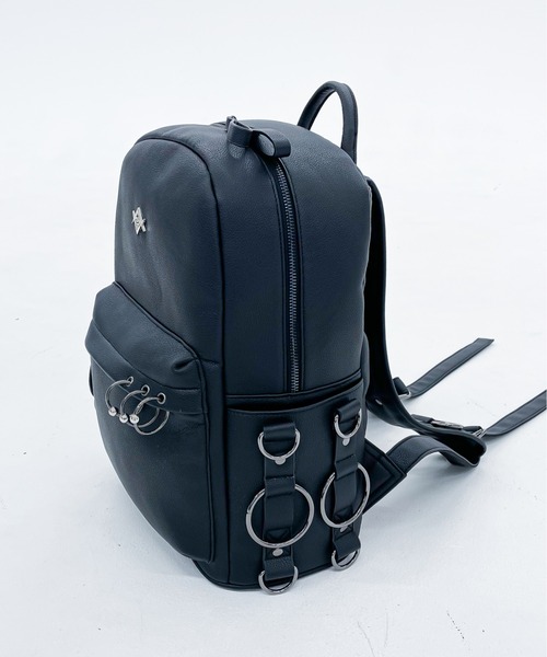 REFLEM/レフレム』リング付きPUレザーバックパック