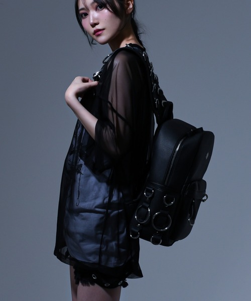 REFLEM/レフレム』リング付きPUレザーバックパック