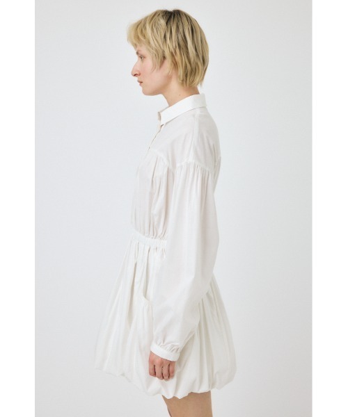 MOUSSY(マウジー)の「BALLOON シャツ ドレス(ワンピース・レディース・ブラック/ホワイト・1/2)」の12枚目の写真