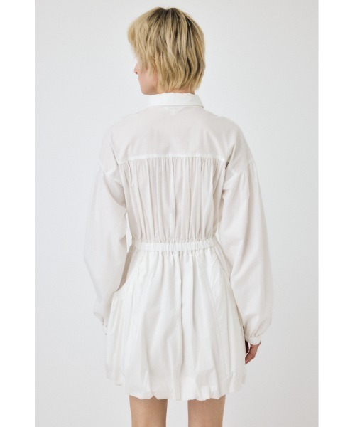 MOUSSY(マウジー)の「BALLOON シャツ ドレス(ワンピース・レディース・ブラック/ホワイト・1/2)」の13枚目の写真