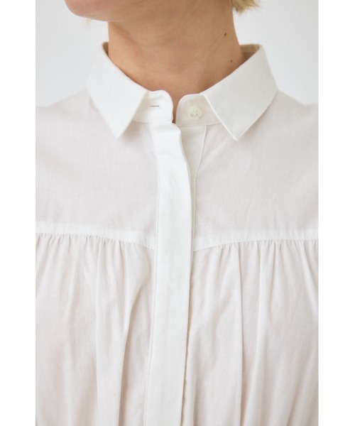 MOUSSY(マウジー)の「BALLOON シャツ ドレス(ワンピース・レディース・ブラック/ホワイト・1/2)」の14枚目の写真