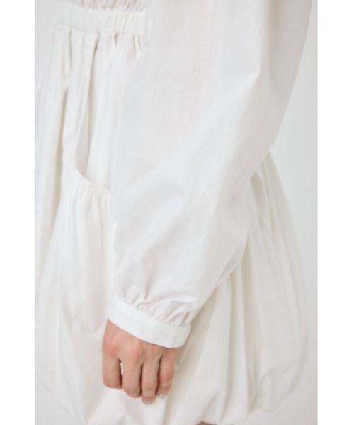 MOUSSY(マウジー)の「BALLOON シャツ ドレス(ワンピース・レディース・ブラック/ホワイト・1/2)」の19枚目の写真