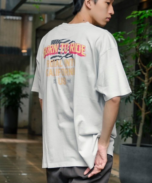 roial（ロイアル）の「DESIGN TEE/ROIAL(ロイアル)リラックスフィット古着風デザイン半袖カットソー（Tシャツ/カットソー・メンズ・ネイビー/グレー/ブラック・LARGE/MEDIUM/X-LARGE）」の15枚目の写真