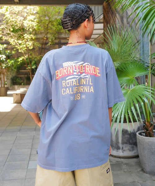 roial（ロイアル）の「DESIGN TEE/ROIAL(ロイアル)リラックスフィット古着風デザイン半袖カットソー（Tシャツ/カットソー・メンズ・ネイビー/グレー/ブラック・LARGE/MEDIUM/X-LARGE）」の17枚目の写真