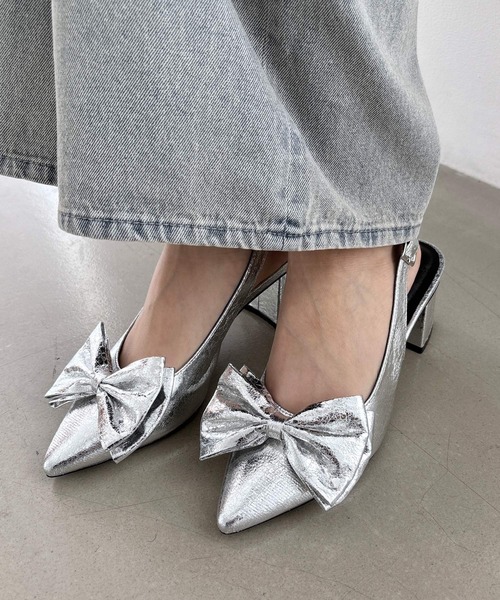 j出品ページ Heather（ヘザー）の「リボンヒールサンダル 113316（サンダル）」 - WEAR