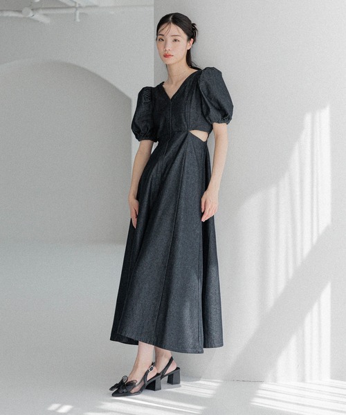 Heather（ヘザー）の「リボンヒールサンダル　113316（サンダル・レディース・シルバー/シルバー系その他/ブラック/ブラック系その他/シルバー系その他2・M/L）」の20枚目の写真