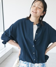 レーヨントロミ羽織りシャツ