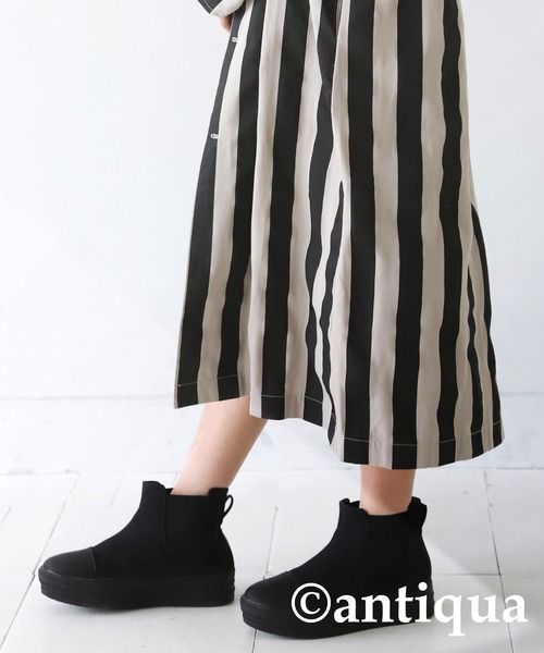 antiqua（アンティカ）の「ストライプロングジャケット（テーラードジャケット・キッズ・ブラック・6/4）」の6枚目の写真