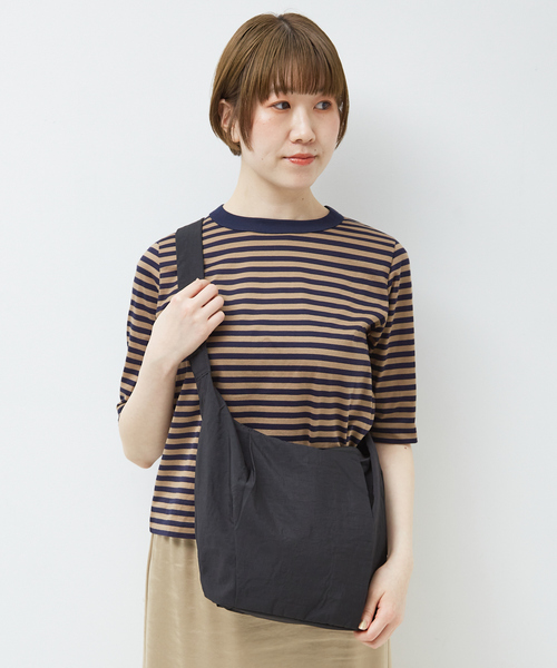 EARTH MADE（アースメイド）の「【WEB限定】【EARTH MADE】ライトナイロンショルダー（ショルダーバッグ・レディース・カーキ/ブラック・フリー）」の9枚目の写真