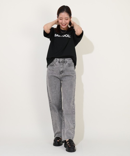 BABYDOLL(ベビードール)の「親子お揃い つながるファミリー Tシャツ 9421A(Tシャツ/カットソー・レディース・ブラック系2/ホワイト系1/ホワイト系2/ブラック系1・XL/L/M/S)」の9枚目の写真