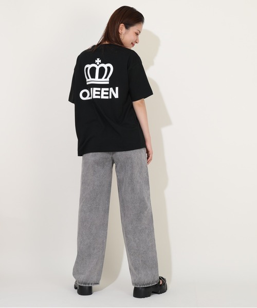 BABYDOLL(ベビードール)の「親子お揃い つながるファミリー Tシャツ 9421A(Tシャツ/カットソー・レディース・ブラック系2/ホワイト系1/ホワイト系2/ブラック系1・XL/L/M/S)」の10枚目の写真