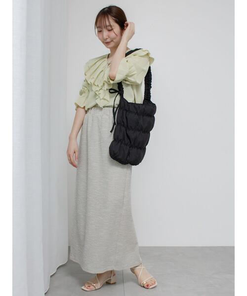 Te chichi TERRASSE（テチチテラス）の「フリルVネックブラウス（シャツ/ブラウス・レディース・ミント/オフホワイト/ブラック・F）」の22枚目の写真