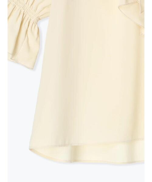 Te chichi TERRASSE（テチチテラス）の「フリルVネックブラウス（シャツ/ブラウス・レディース・ミント/オフホワイト/ブラック・F）」の16枚目の写真