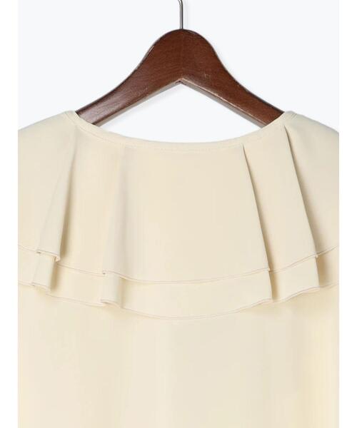 Te chichi TERRASSE（テチチテラス）の「フリルVネックブラウス（シャツ/ブラウス・レディース・ミント/オフホワイト/ブラック・F）」の17枚目の写真