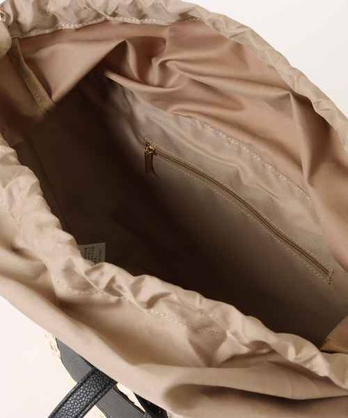 LA BAGAGERIE（ラバガジェリー）の「【メイズ】ワイドバスケット（かごバッグ・レディース・ブラック/グレイッシュベージュ・FREE）」の5枚目の写真