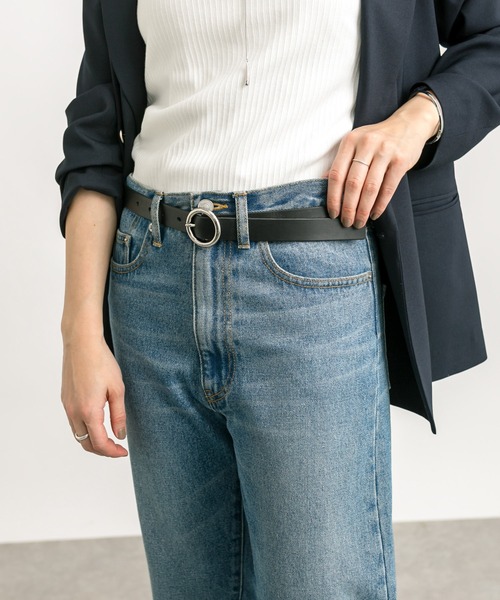 RIVE DROITE(リヴドロワ)の「MONN.:. (モン)/サークルバックルベルト(ベルト・レディース・グレー/ブラック・FREE)」の4枚目の写真