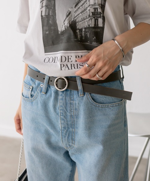 RIVE DROITE(リヴドロワ)の「MONN.:. (モン)/サークルバックルベルト(ベルト・レディース・グレー/ブラック・FREE)」の7枚目の写真