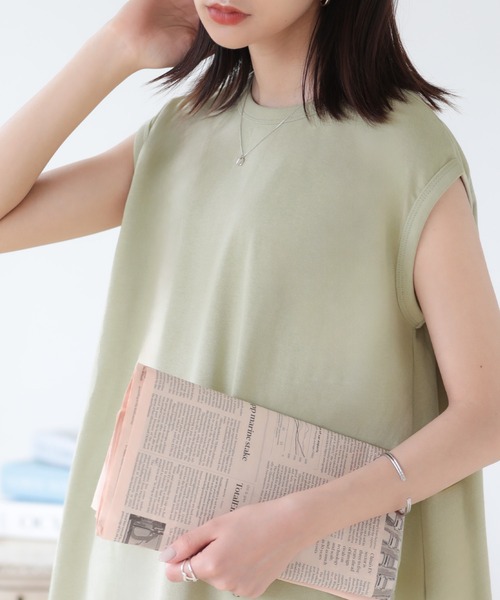 セール】ノースリーブフレアトップス（Tシャツ/カットソー