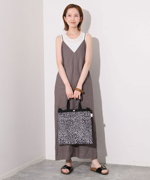 SLOBE IENA(スローブイエナ)の「le/ル LAYERED SLEEVELESS TOP J-LE24S-TP04(タンクトップ・レディース・ネイビー/サックスブルー/ホワイト・FREE)」の4枚目の写真