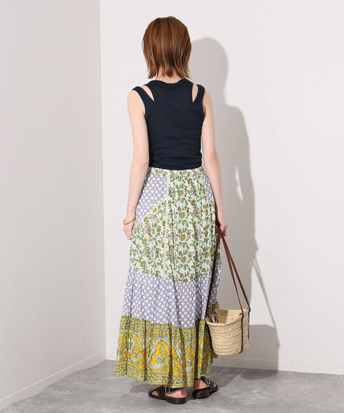 SLOBE IENA(スローブイエナ)の「le/ル LAYERED SLEEVELESS TOP J-LE24S-TP04(タンクトップ・レディース・ネイビー/サックスブルー/ホワイト・FREE)」の18枚目の写真
