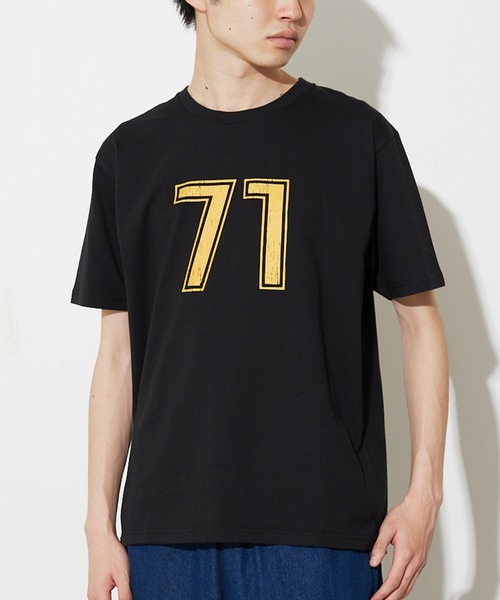 JOURNAL STANDARD relume（ジャーナルスタンダード　レリューム）の「【ZOZO限定】FAB KNIT / ファブニット Numbering Tee（Tシャツ/カットソー・メンズ・ホワイト系その他/ブラック系その他/ホワイト系その他2/ブラック系その他2/ホワイト/ブラック・S/M/L/XL）」の5枚目の写真