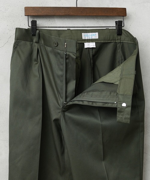 MILITARY（ミリタリー）の「実物 新品 デッドストック フランス軍 T/Cツイル ユーティリティ ワンタック トラウザーズ（チノパンツ・メンズ・オリーブ・2/1/104）」の15枚目の写真