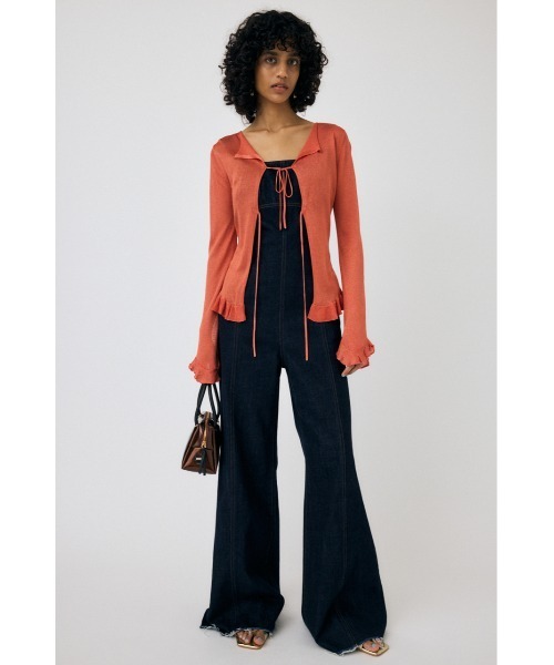 MOUSSY(マウジー)の「OPEN NECK SHEER カーディガン(カーディガン/ボレロ・レディース・オレンジ/ライトグレー/ブラック/ライトブルー・FREE)」の16枚目の写真