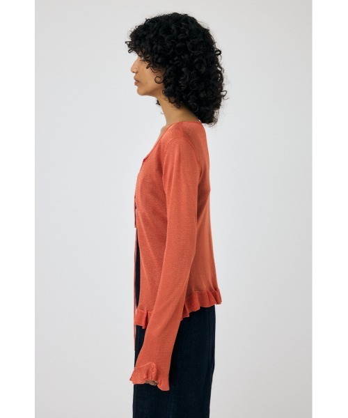 MOUSSY(マウジー)の「OPEN NECK SHEER カーディガン(カーディガン/ボレロ・レディース・オレンジ/ライトグレー/ブラック/ライトブルー・FREE)」の21枚目の写真