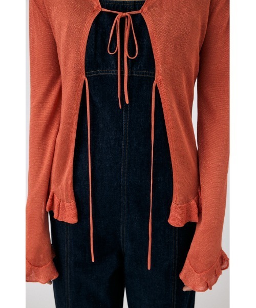 セール】OPEN NECK SHEER カーディガン（カーディガン/ボレロ