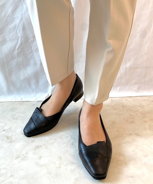 blanc/bleu(ブランブルー)の「【3E/日本製/本革】レイヤードパンプス(パンプス・レディース・ブラック/イエロー系その他・24.0cm/23.5cm/23.0cm/22.5cm)」の17枚目の写真
