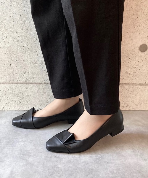 blanc/bleu(ブランブルー)の「【3E/日本製/本革】レイヤードパンプス(パンプス・レディース・ブラック/イエロー系その他・24.0cm/23.5cm/23.0cm/22.5cm)」の8枚目の写真
