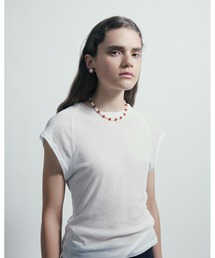 IRIS47 | 【IRIS 47】sheer capsleeve tops　シアー キャップスリーブトップス(Tシャツ/カットソー)