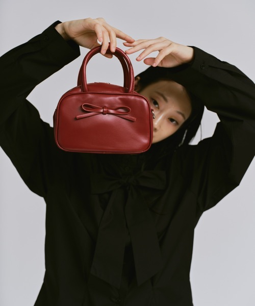 FEKETE(フェケテ)の「2WAY RIBBON HAND BAG / 2WAYリボンハンドバッグ(ハンドバッグ・レディース・アイボリー/ピンク/レッド・FREE)」の5枚目の写真