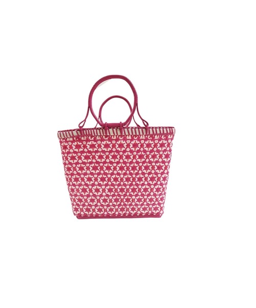 LILA&FLEUR(リラアンドフルール)の「Flower Basket S(かごバッグ・レディース・レッド系2/ピンク系/グリーン系3/ブラック×ホワイト/ブルー系1/イエロー系/レッド系1/オレンジ系1/ブルー系2/グリーン系2・SMALL)」の7枚目の写真