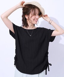 SHOO・LA・RUE | 【セットアップ可】インしたくない人のための 楊柳サイドリボントップス(シャツ/ブラウス)