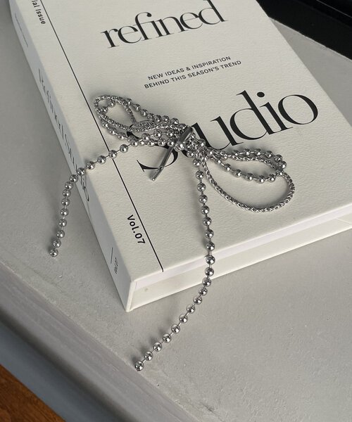 GOLDY（ゴールディ）の「〈GOLDY/ゴールディ〉ボールチェーンリボンヘアカフ（その他ヘアアクセサリー・レディース・ゴールド/シルバー・FREE）」の5枚目の写真