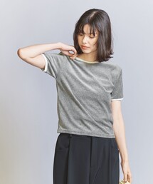 BEAUTY&YOUTH UNITED ARROWS | ベロア リンガー Tシャツ(Tシャツ/カットソー)