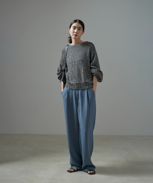 SALON adam et rope'（サロン アダム エ ロペ）の「【AULENTTI（オーレンティ）】DOLLARO ショルダーバッグ（ショルダーバッグ・レディース・ブルー系その他/ブラック・FREE）」の8枚目の写真