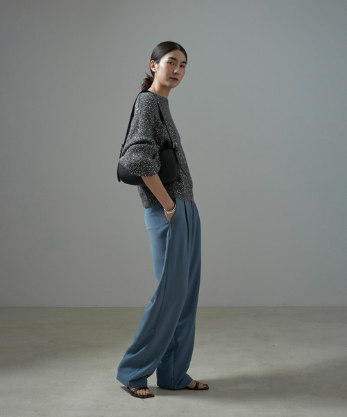 SALON adam et rope'（サロン アダム エ ロペ）の「【AULENTTI（オーレンティ）】DOLLARO ショルダーバッグ（ショルダーバッグ・レディース・ブルー系その他/ブラック・FREE）」の9枚目の写真