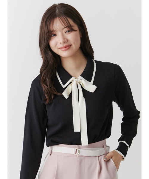 【セール】ポロボウタイニット（ニット/セーター）｜TONAL（トーナル）