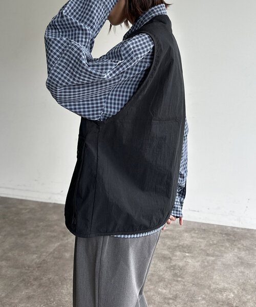 CPCM（シーピーシーエム）の「NCリボンベスト（ベスト・レディース・カーキ/ブラック・LARGE/MEDIUM）」の13枚目の写真