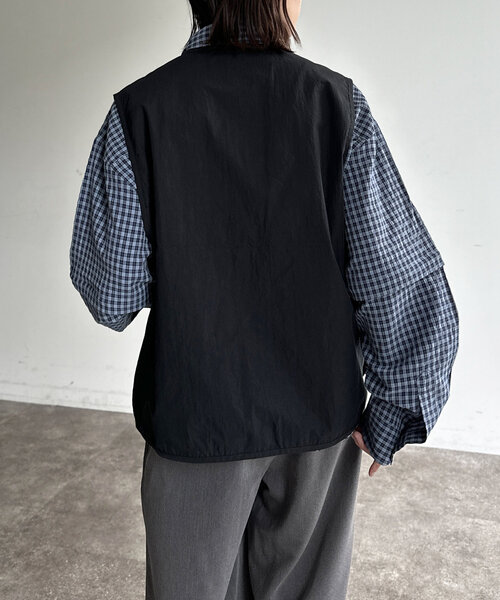 CPCM（シーピーシーエム）の「NCリボンベスト（ベスト・レディース・カーキ/ブラック・LARGE/MEDIUM）」の14枚目の写真