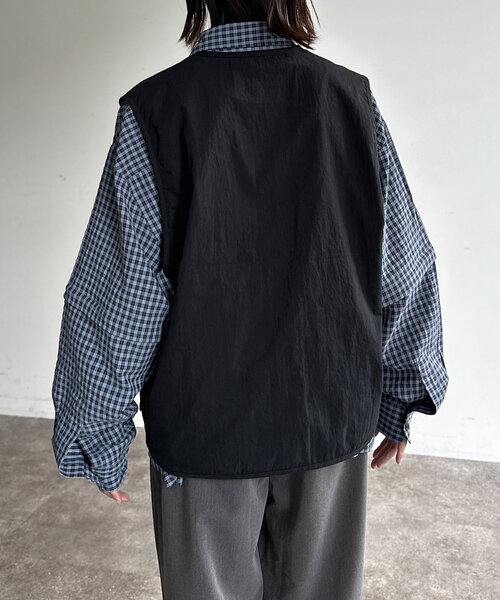 CPCM（シーピーシーエム）の「NCリボンベスト（ベスト・レディース・カーキ/ブラック・LARGE/MEDIUM）」の15枚目の写真