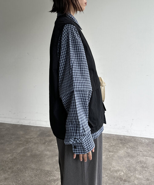 CPCM（シーピーシーエム）の「NCリボンベスト（ベスト・レディース・カーキ/ブラック・LARGE/MEDIUM）」の17枚目の写真