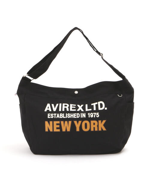 AVIREX(アヴィレックス)の「NEWSPAPER BAG/ニュースペーパー バッグ/AVIREX/アヴィレックス/AX2702(ショルダーバッグ・レディース・ホワイト系2/ブラック・F)」の8枚目の写真