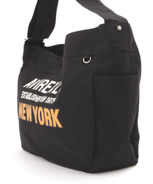 AVIREX(アヴィレックス)の「NEWSPAPER BAG/ニュースペーパー バッグ/AVIREX/アヴィレックス/AX2702(ショルダーバッグ・レディース・ホワイト系2/ブラック・F)」の12枚目の写真